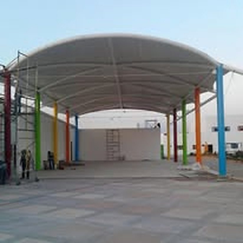 Glass awning example