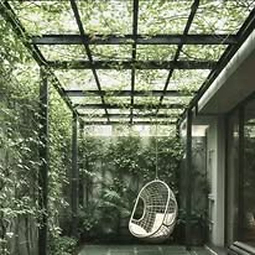 PU metal awning example