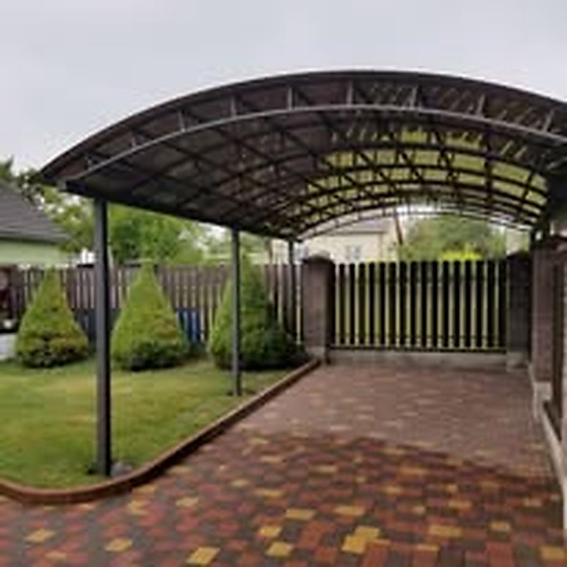 Steel canopy example