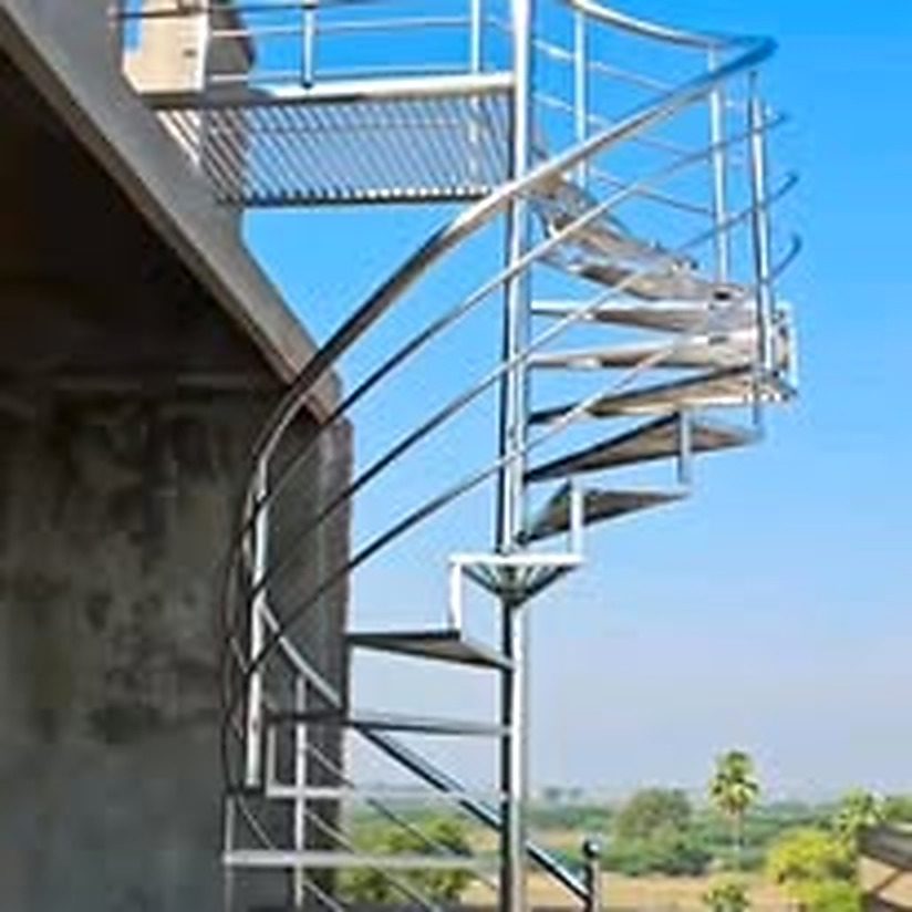 Staircase railing example