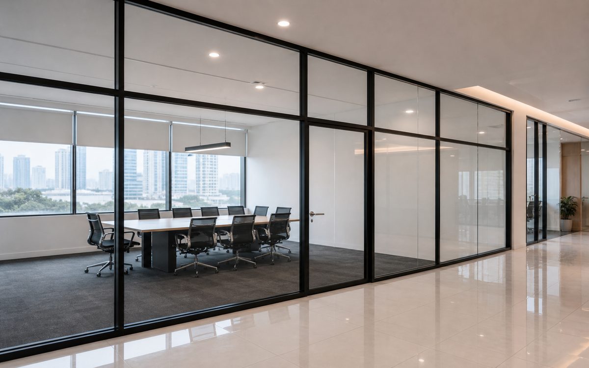 Office partition example