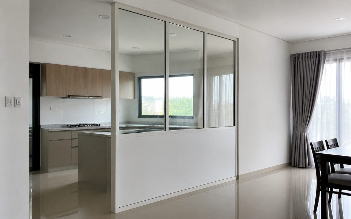 Kitchen partition by SS Steel & Commercial Contractor Malaysia
